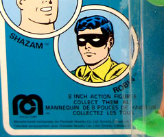 1977 Parkdale Novelty Robin Mego card detail french