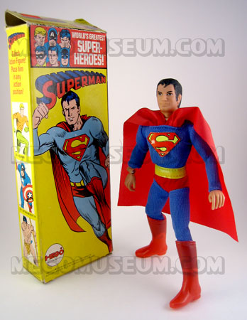 Superman 1973 Solid Box and Large S Figure