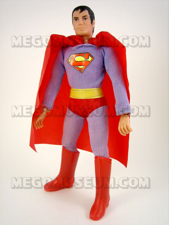 Superman Mego with purple costume