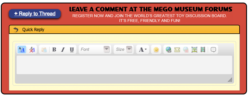 Click to reply at the Mego Museum Forums