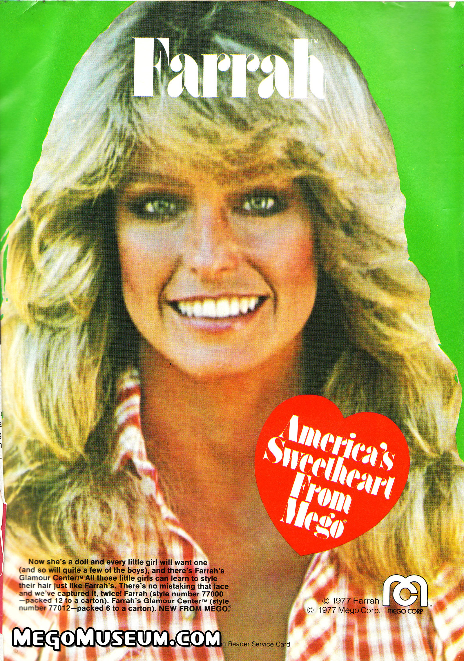 Mego Farrach Fawcett Ad