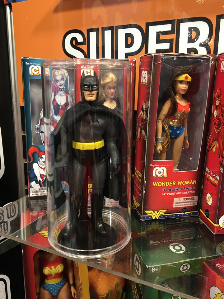 Mego superheroes at 2020 Toyfair