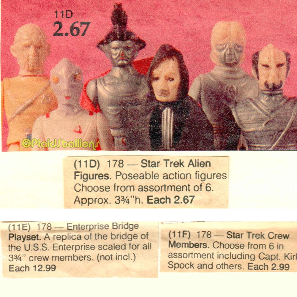 Canadian Mego Star Trek Ads Movie Aliens