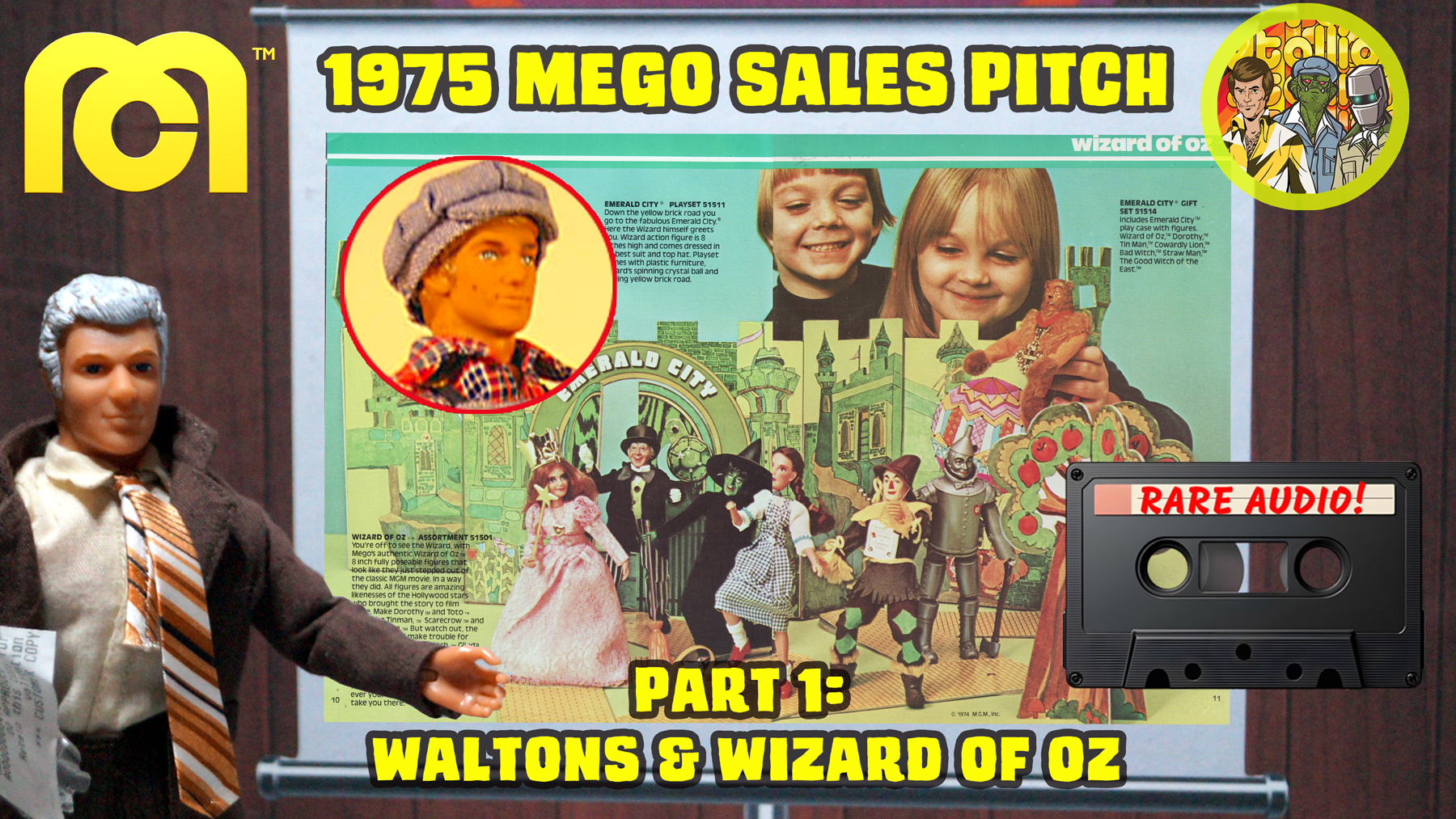 Rare Audio! Mego 1975 Sales Call Part 1: Waltons & Wizard of Oz
