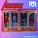 Mego Avengers Assemble! Disney has revealed the next Mego World's Greatest Superheroes Marvel set, and it's the Avengers: Captain America, The Mighty Thor, The Invincible Iron-Man and The Incredible Hulk. Each in reproduction Mego boxes and a collector Coin. More details on this as they unfold. #mego #megocorp #megomuseum
