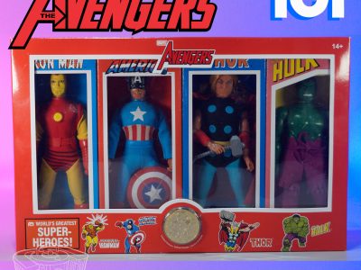 Mego Avengers Assemble! Disney has revealed the next Mego World's Greatest Superheroes Marvel set, and it's the Avengers: Captain America, The Mighty Thor, The Invincible Iron-Man and The Incredible Hulk. Each in reproduction Mego boxes and a collector Coin. More details on this as they unfold. #mego #megocorp #megomuseum