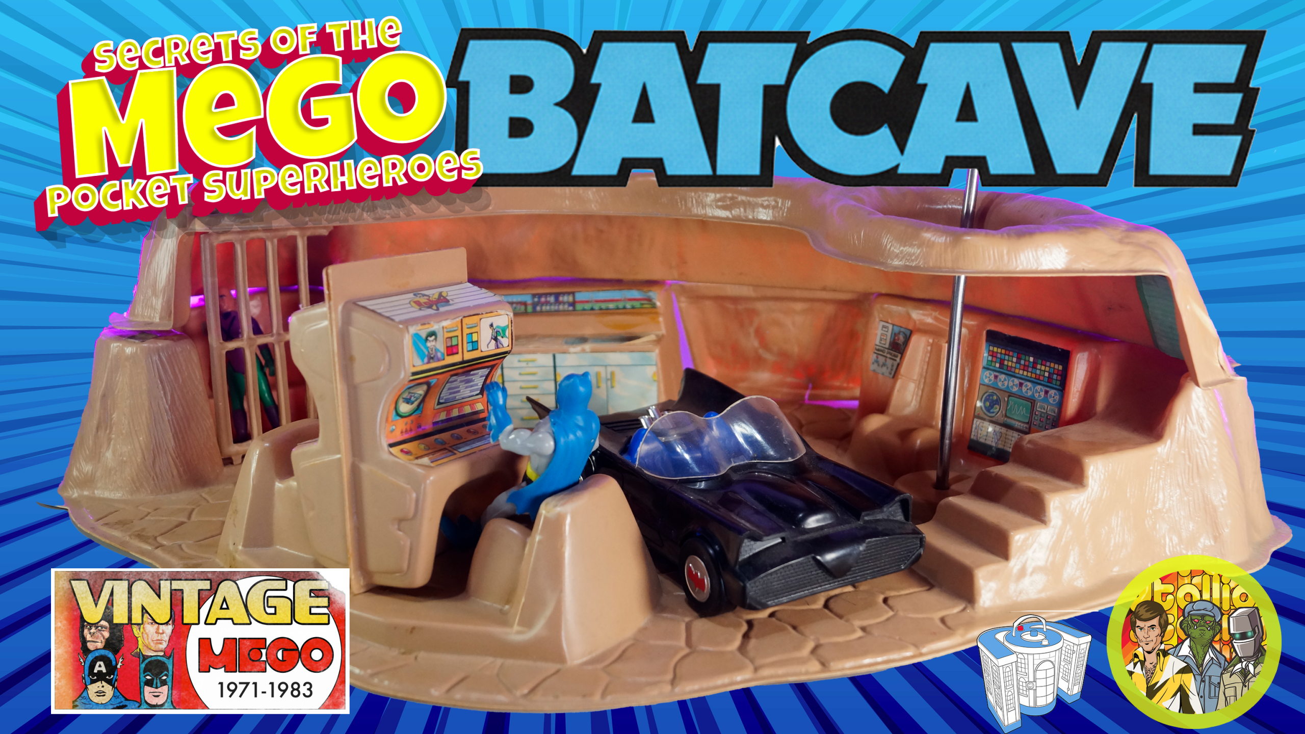 Mego Pocket Heroes Batcave Playset from 1980- MegoMuseum Vintage mego