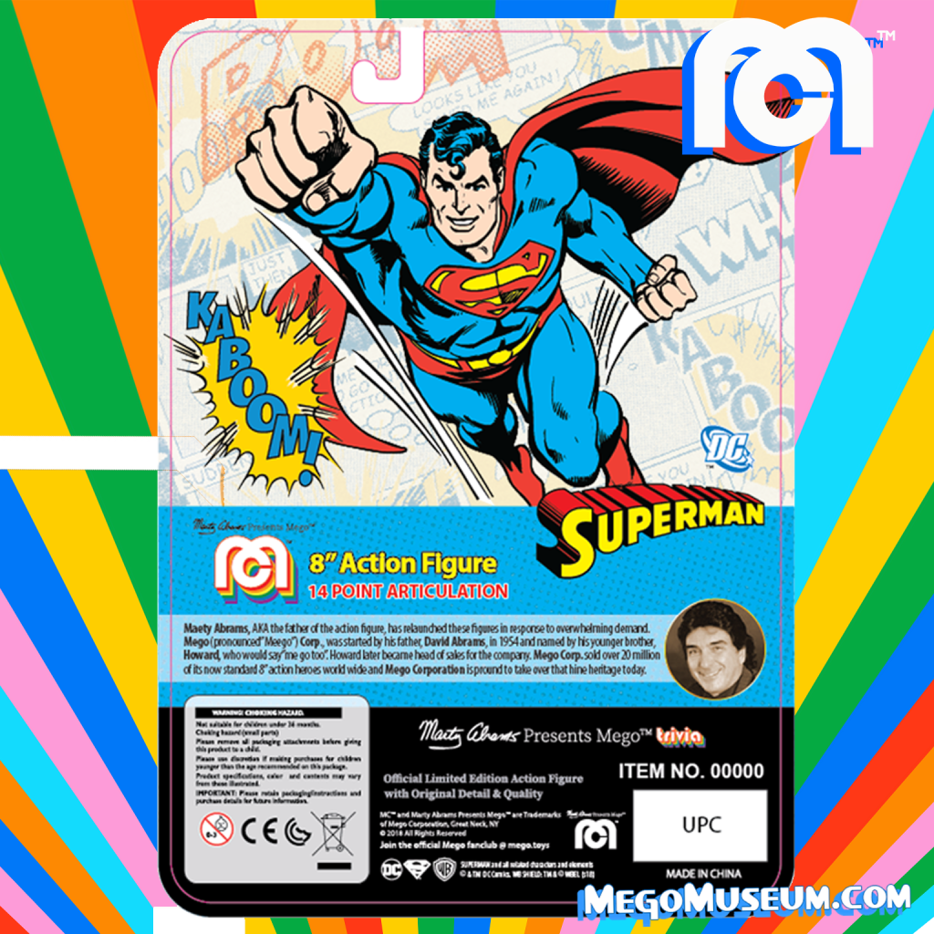 Rejected Mego Superman Card Artwork