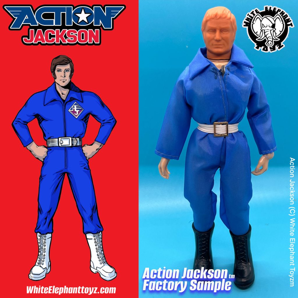 The Amazing Return of Action Jackson!
White Elephant Toyz is bringing back the original 8" Man of Action, alongside some new friends and for the first time, Foes!