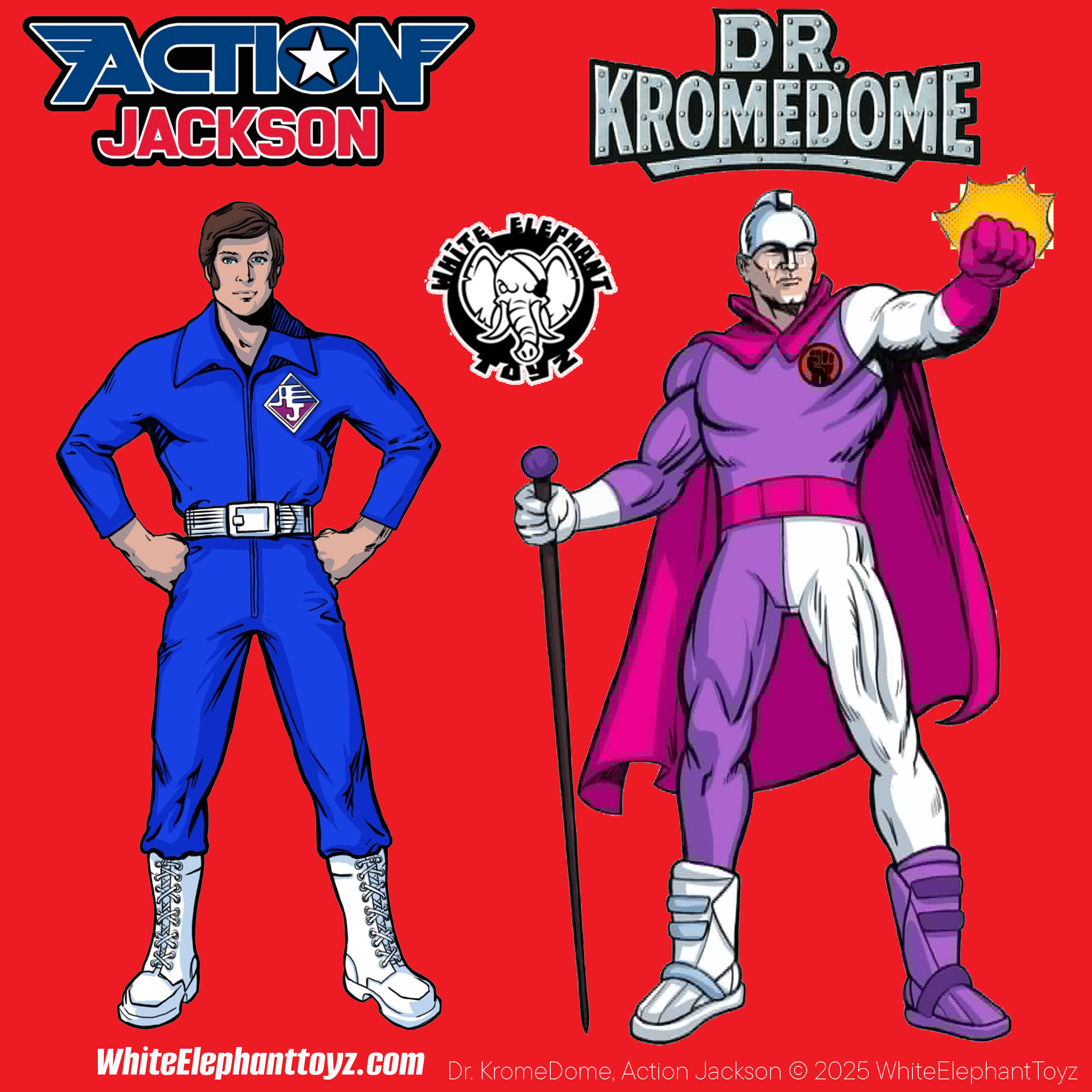 Dr. Krome Dome- Action Jackson- White Elephant Toyz