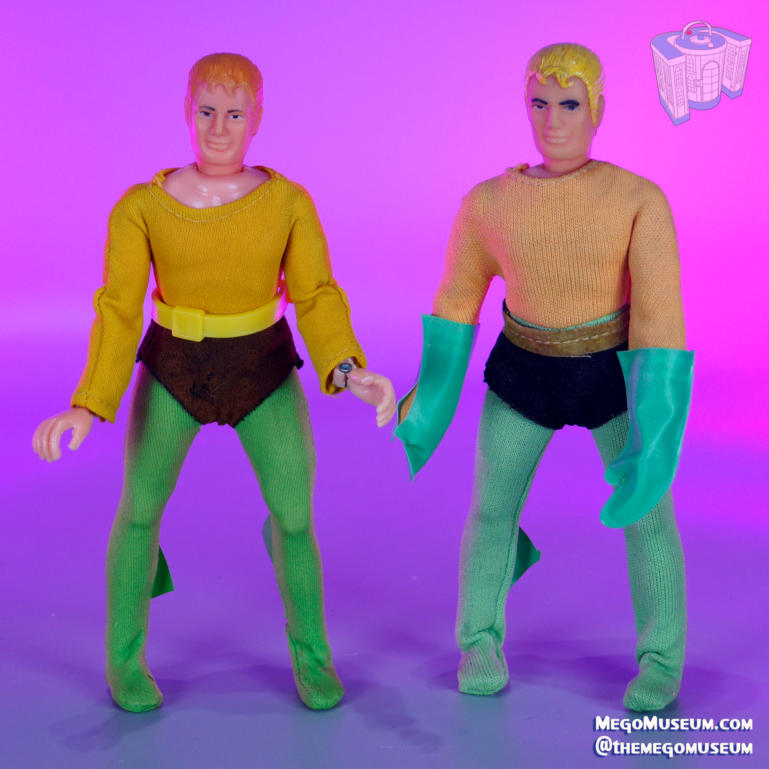 Mego Aquaman by Caravajal produced in Columbia.