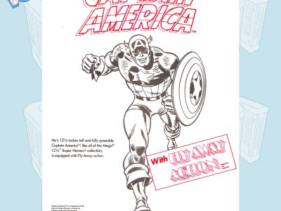 Mego 12" Captain America Advertisement - Mego Museum