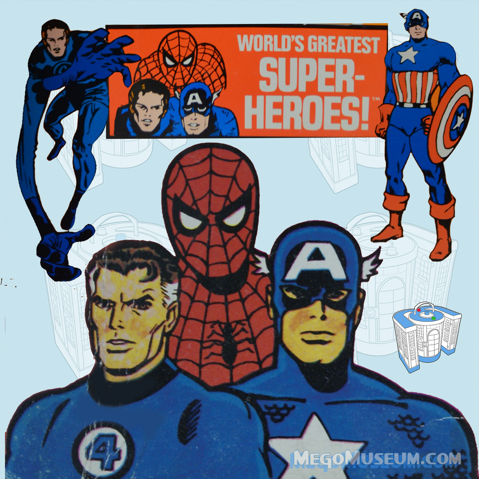 Mego 12" Captain America Advertisement - Mego Museum