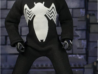 Mego Black Suited Spider-Man from an upcoming Disney store Marvel Exclusive set.