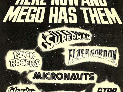 Mego advertisement for Micronauts, Logans run and Star Trek